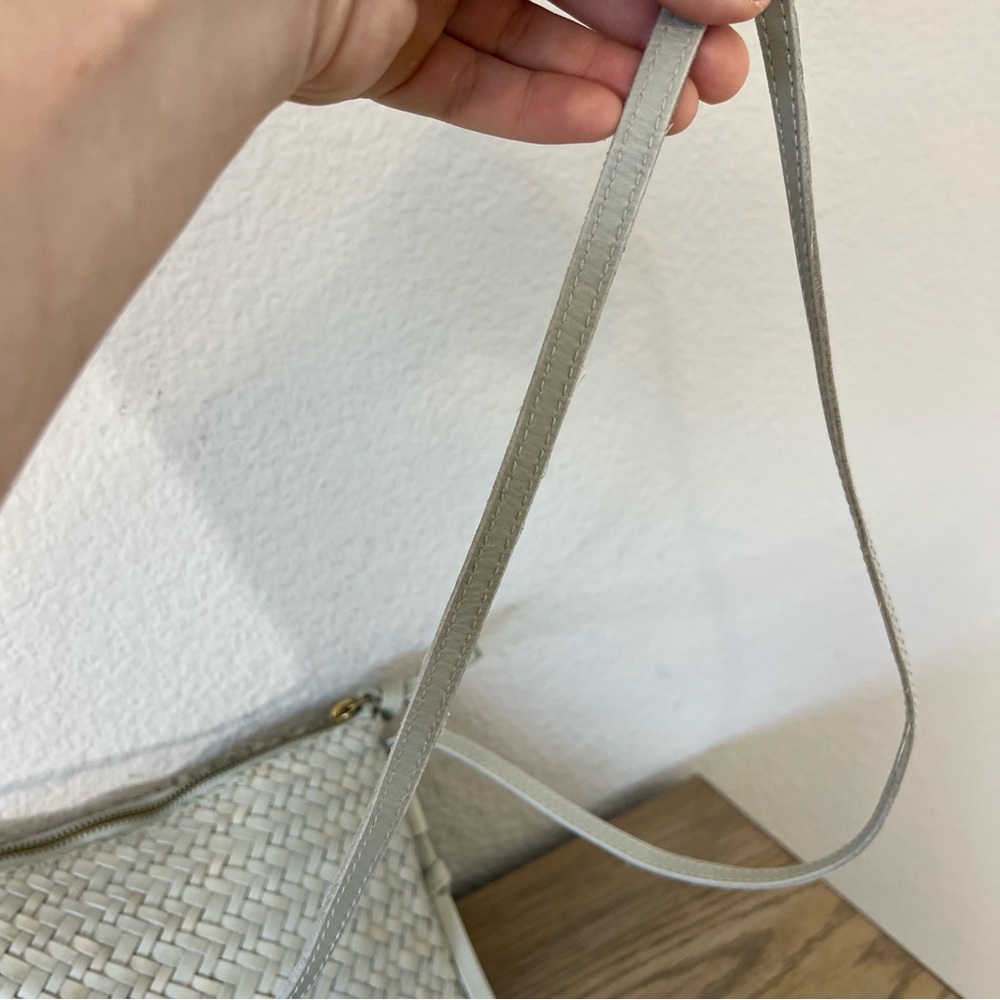 Madewell the knotted crossbody bag woven leather ashen sage green - Picture 7 of 14